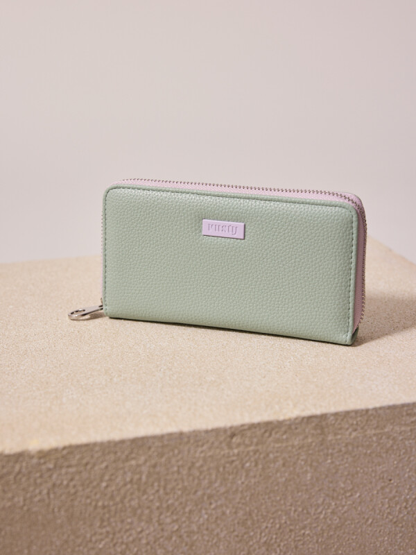 BILLETERA NOVADI RUSTY Verde Claro