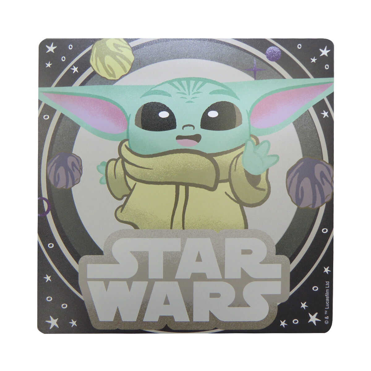 Individual Infantil Plástico Baby Yoda 30 x 30 cm 