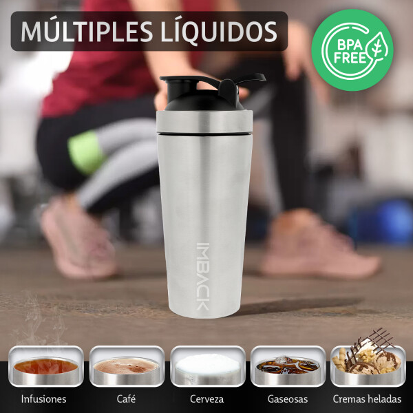 Vaso Termico Batidos Doble Capa 650ml Tapa Acero Inoxidable Vaso Termico Batidos Doble Capa 650ml Tapa Acero Inoxidable