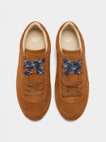 Zapatillas De Piel Monocromática camel