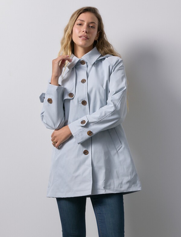 Gabardina Impermeable GRIS CLARO
