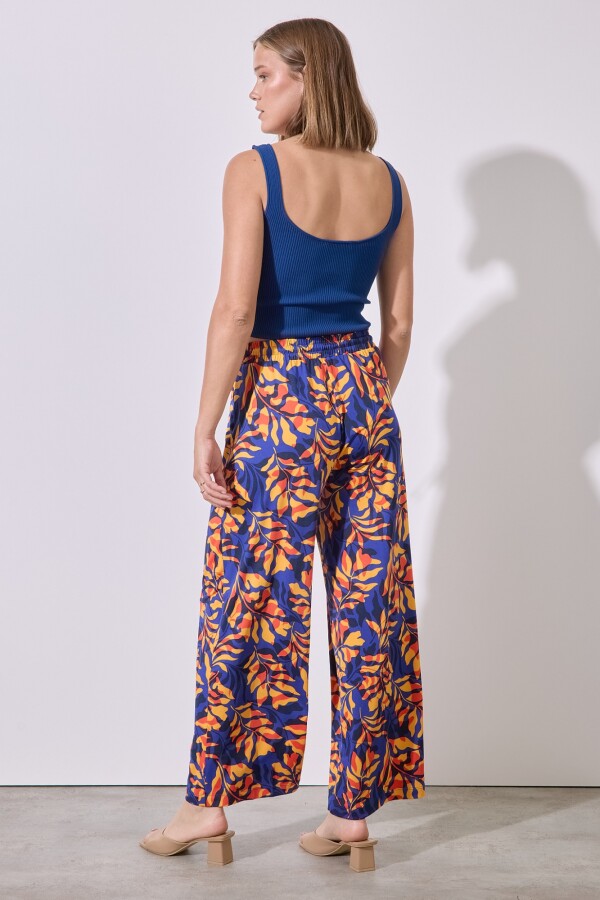 Pantalon Printed MULTI/AZUL