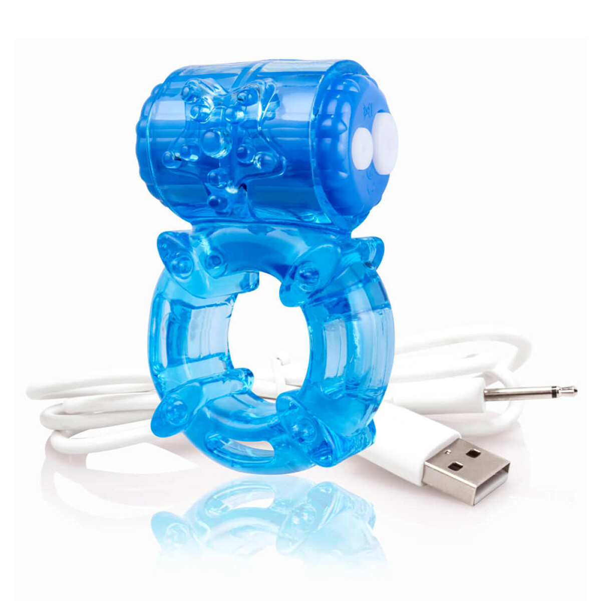 Anillo Vibrador Recargale Charged Big O - Azul 