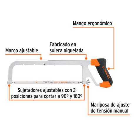 ARCO DE SIERRA PROF SOLERA P/SEGUETA.M/ERGON 12 TRUPER APT-12 N/a