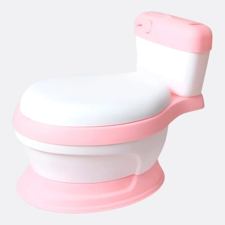 Pelela Inodoro Infantil Con Tapa Resistente Chica Colores Rosa