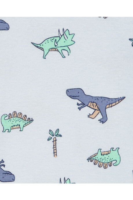Pack cinco bodies de algodón, manga corta, diseño dinos Sin color