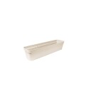 MACETA JARDINERA RECTANGULAR FLORATTA NR 80 20,5LTS BEIGE GRIS