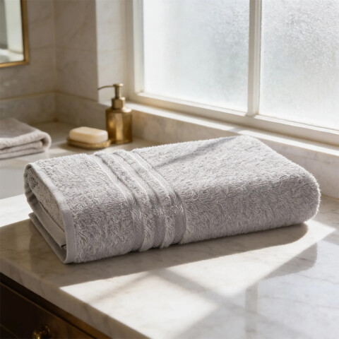 Toalla de Rostro Priori Döhler 50 cm x 70 cm 100% Algodón GRIS 10784