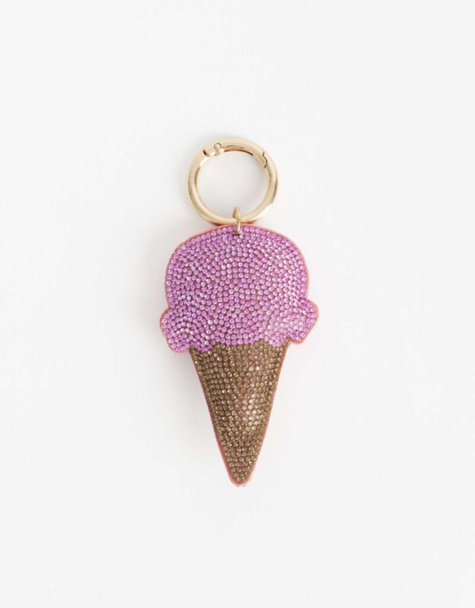 Llavero Y Bag Charm De Helado - Combinacion Bicolor 