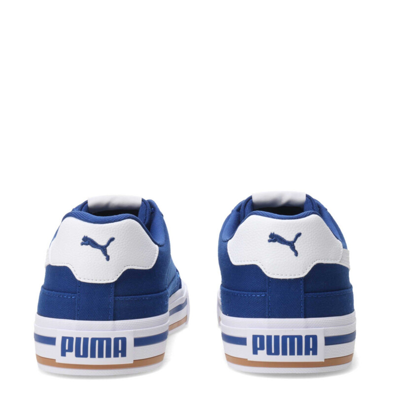 Championes de Hombre Puma Court Classic Vulc Azul Real - Blanco