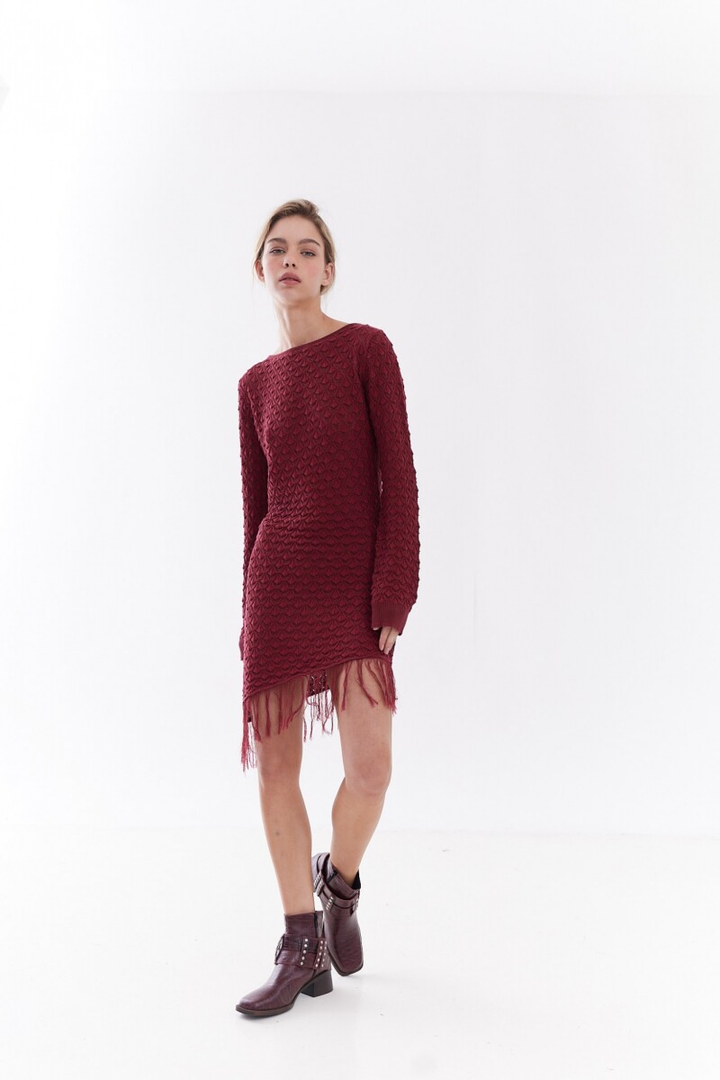 Vestido Zafira Bordó
