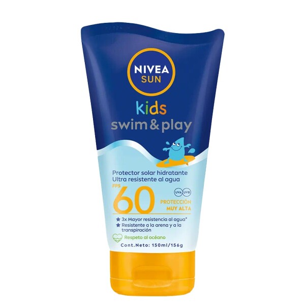 Protector Solar Infantil Nivea Sun Kids Swim & Play FPS 60 Protector Solar Infantil Nivea Sun Kids Swim & Play FPS 60