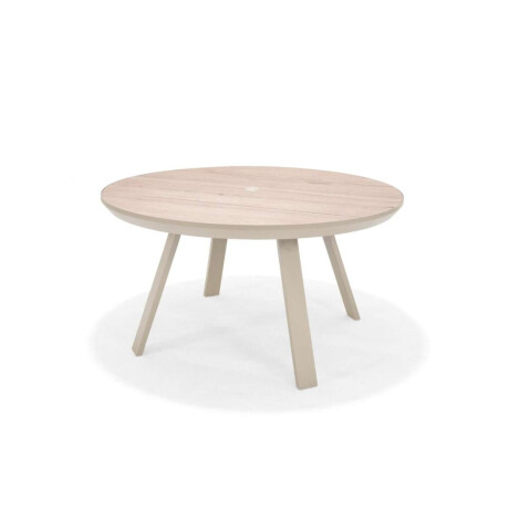 Mesa redonda de Patio Diametro 119cm Urbanite Beige