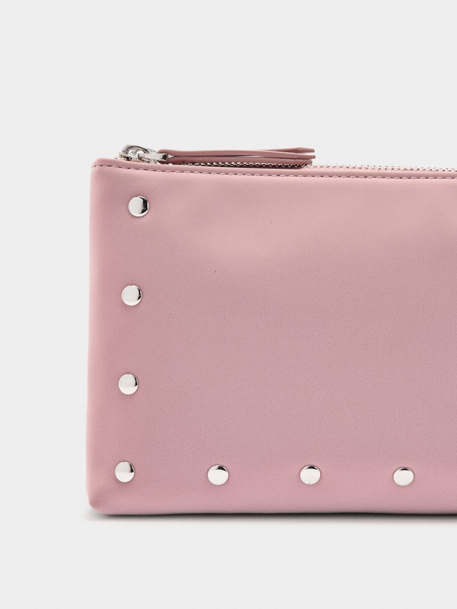 Bolso Bandolera Con Textura Suave rosa