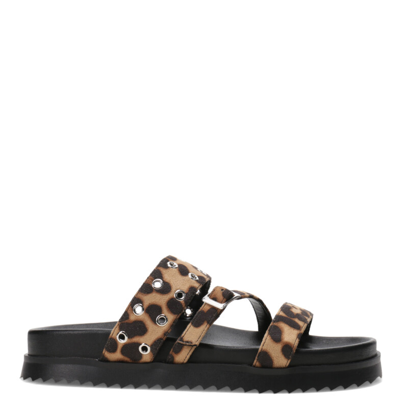 Sandalia de Mujer Miss Carol XOMA con tiras y tachas Animal Print