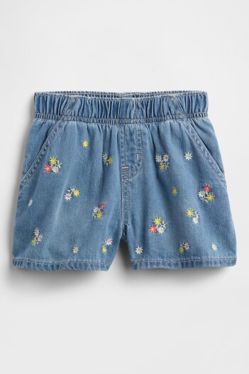 Short De Jean Toddler Niña Medium Wash