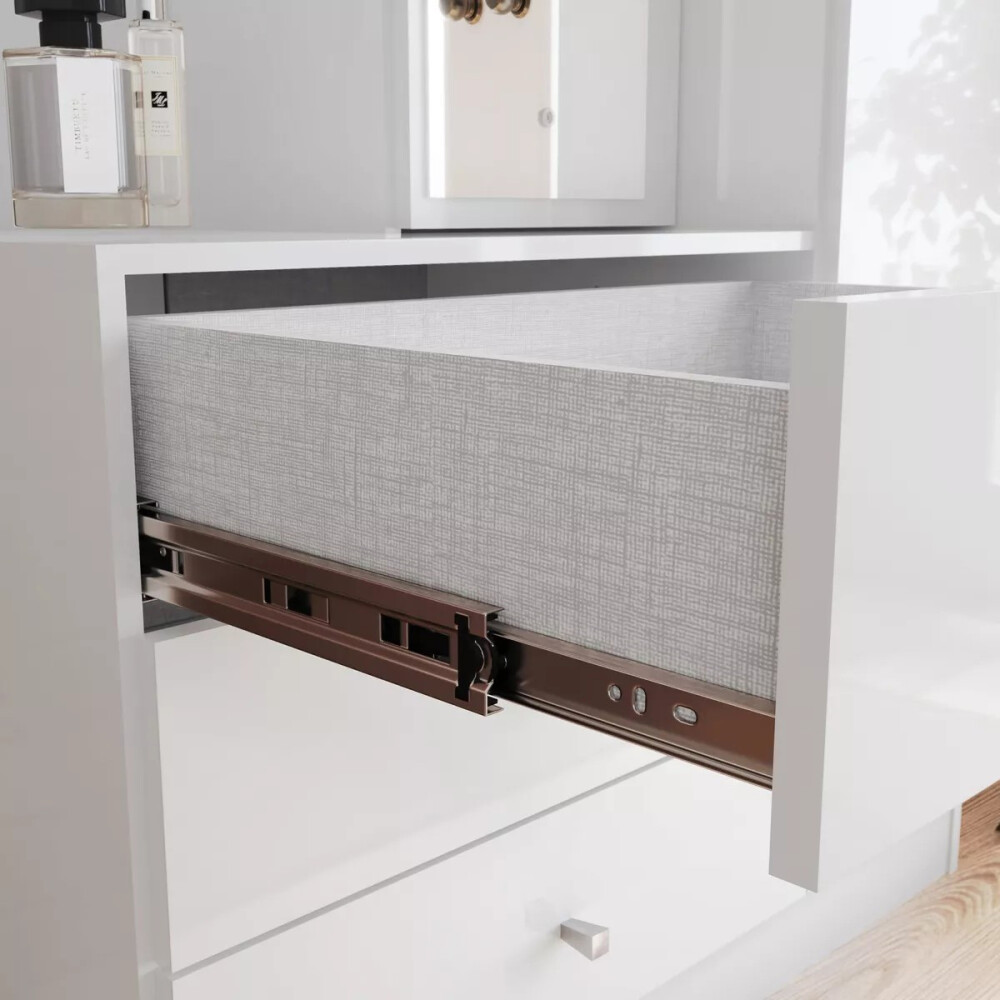 ROPERO 2 PUERTAS GUARDARROPA ARMARIO PLACARD CLOSET CON ESPEJO Y ESTANTES BLANCO