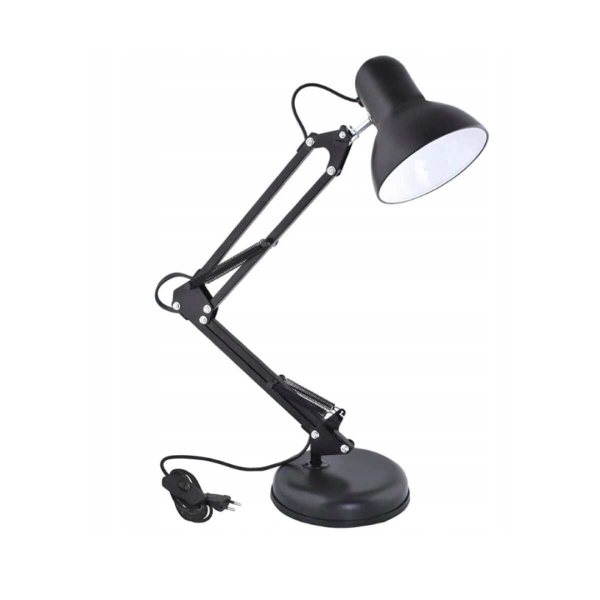 Lampara de mesa articulada ajustable con pinza y base 