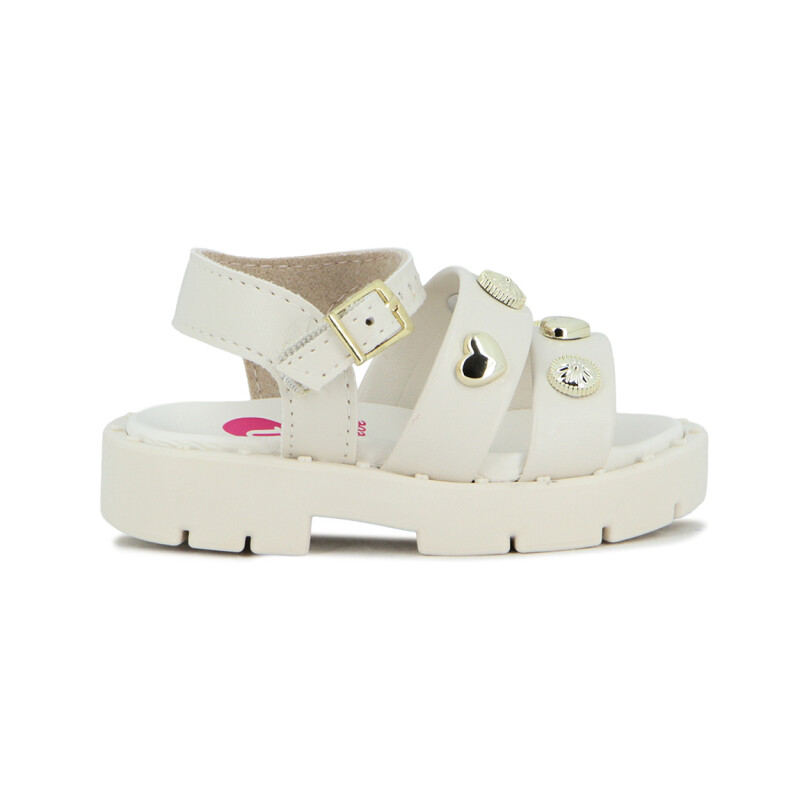 Molekinha Sandalia Infantil Napa Turim Blanco