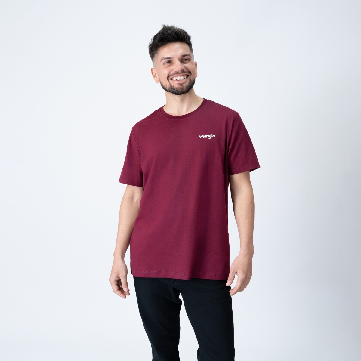 Remera Wrangler de Hombre - GREENSBORO LOGO - WM5503URMS - Sin color 