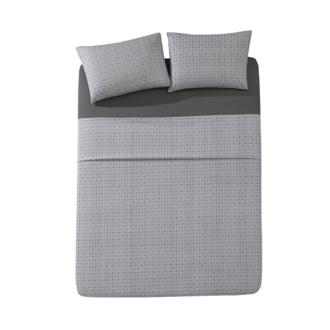 Juego Sábanas 1 Plaza Dohler 150 Hilos 100% Algodón ALLAN