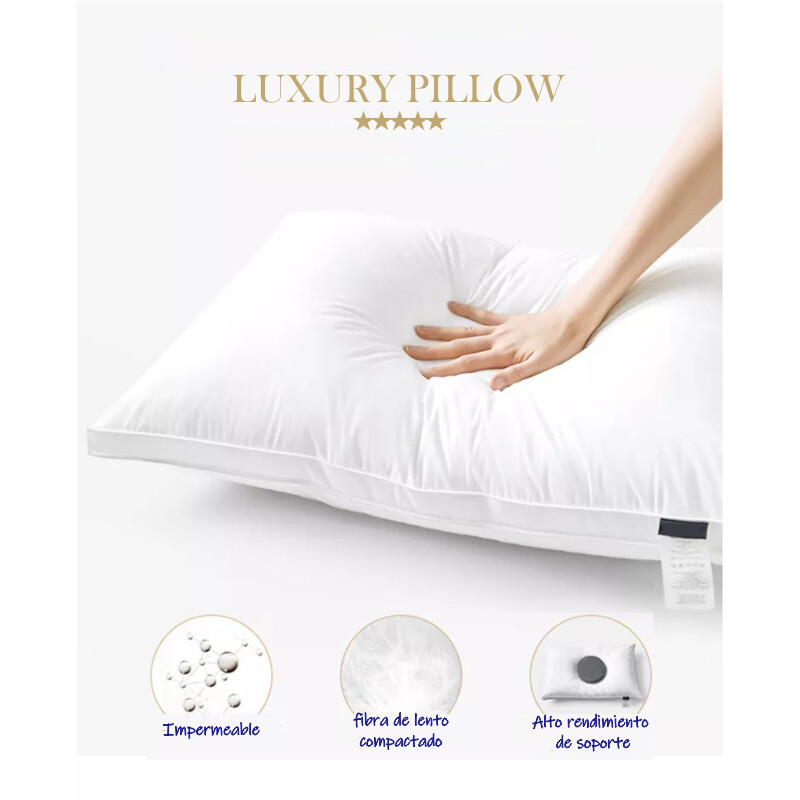 Almohada LZ 002 fibra siliconada premium Almohada LZ 002 fibra siliconada premium