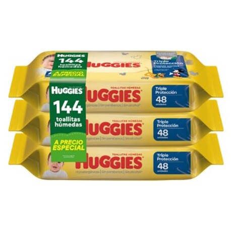 Huggies toallitas húmedas Triple protección x144 unidades