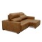 Sillon cama Madrid - 2 Cuerpos 100% Cuero Mostarda