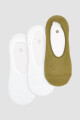 Pack x 3 medias invisible algodón en colores lisos Estampado 1