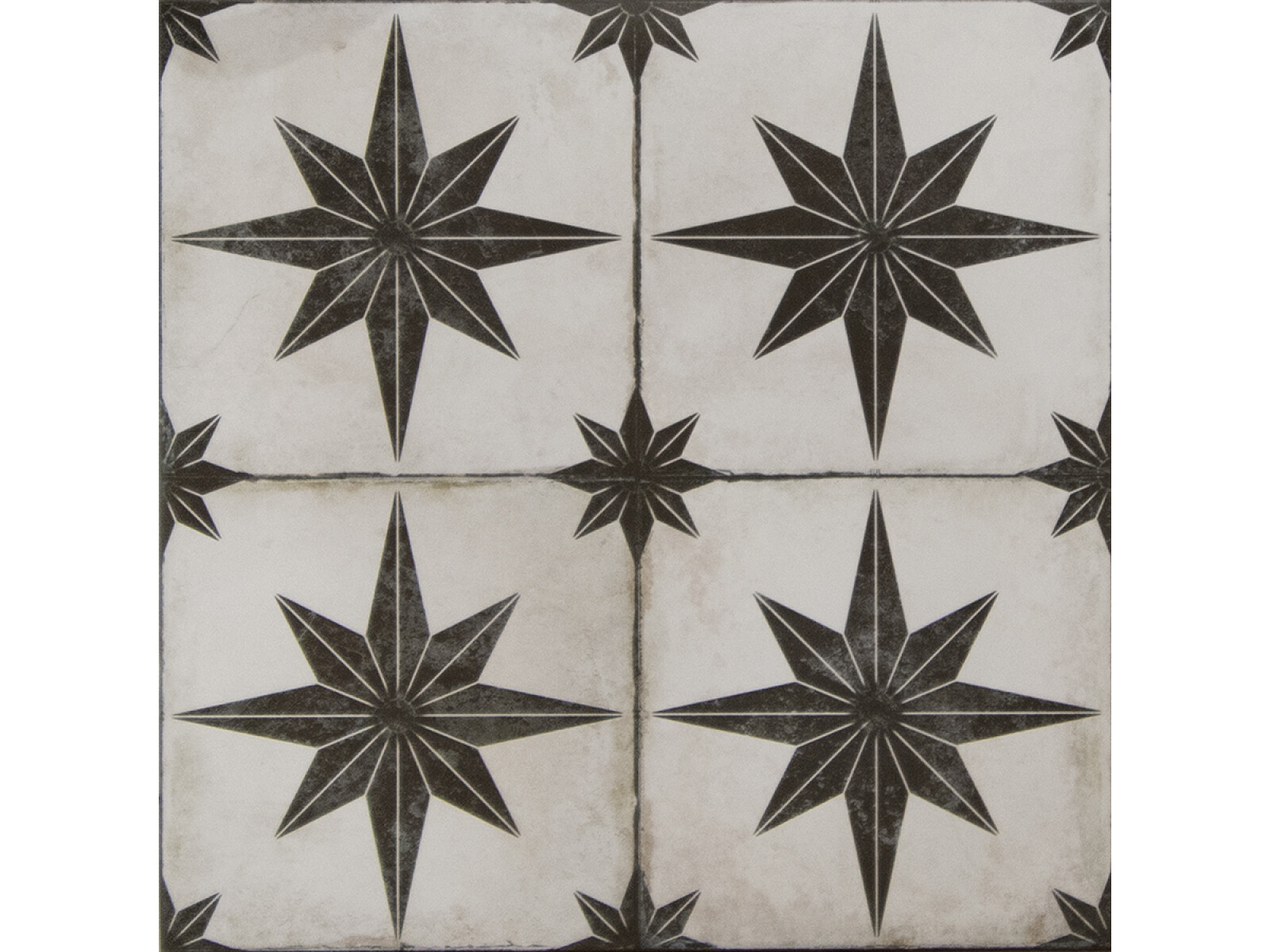 CERAMICA PARA PISO NEGRO MATE DECORADO 45X45 - GAMAS DE NEGRO 