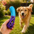 Juguete Morder Perros Gatos Limpieza Dental Golosinas Premio Color Celeste Violeta