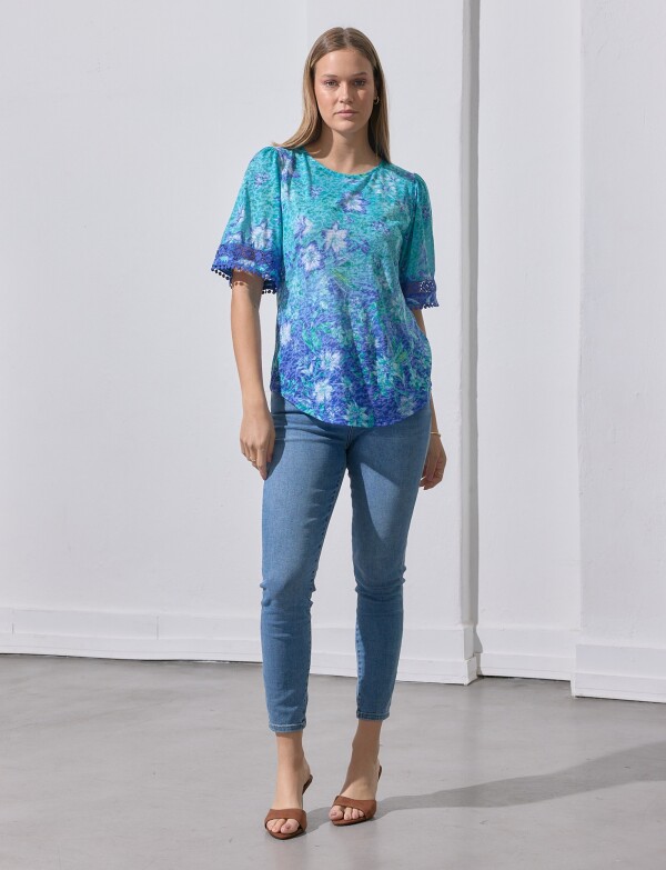 Blusa Printed VERDE/MULTI