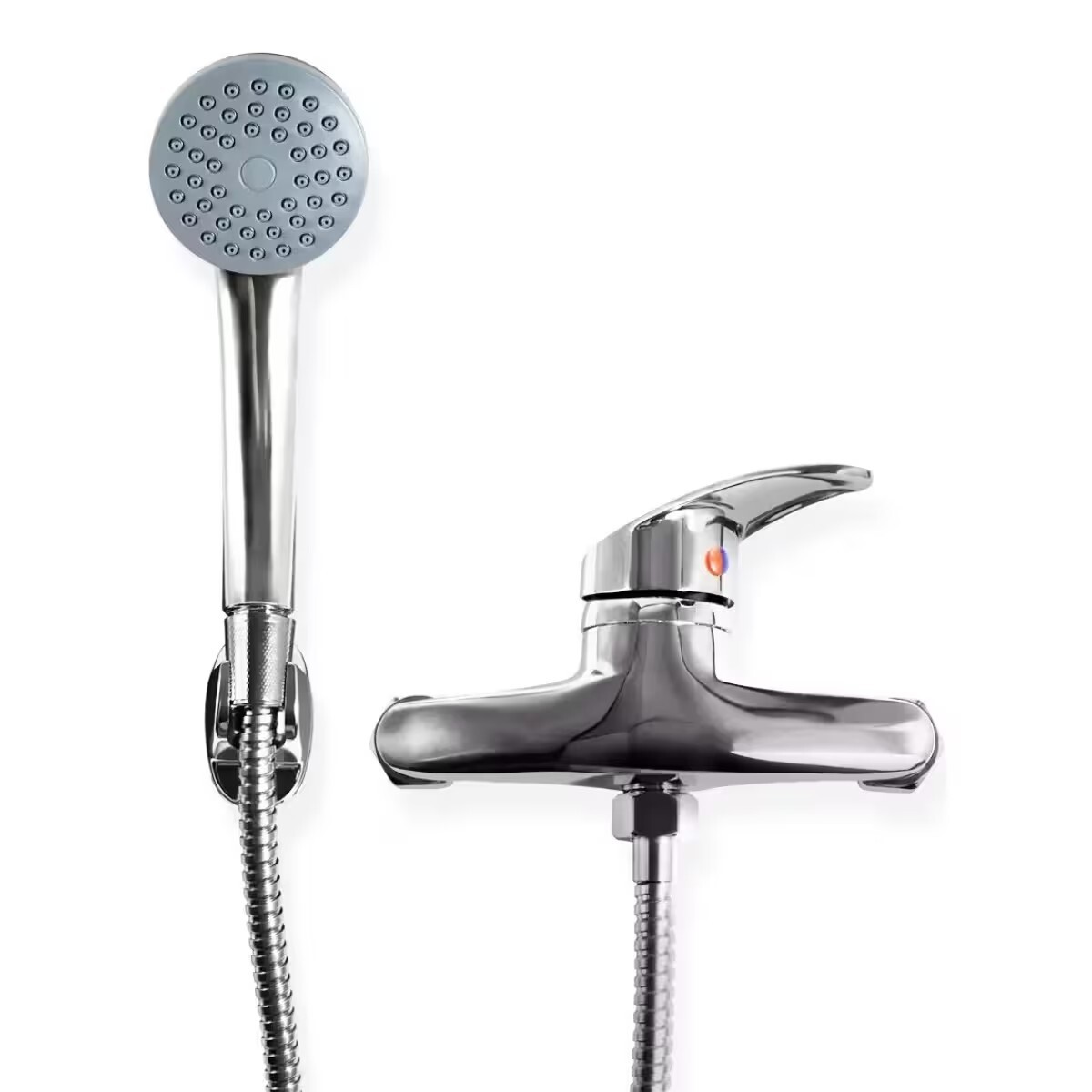 Grifería De Ducha Monocomando Exterior Sin Transferencia Murdock Cromado Brillante 