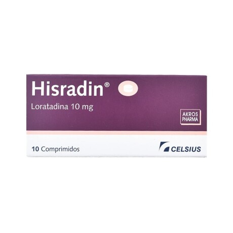 Hisradin X10 Comprimidos Antihistamínico Hisradin X10 Comprimidos Antihistamínico