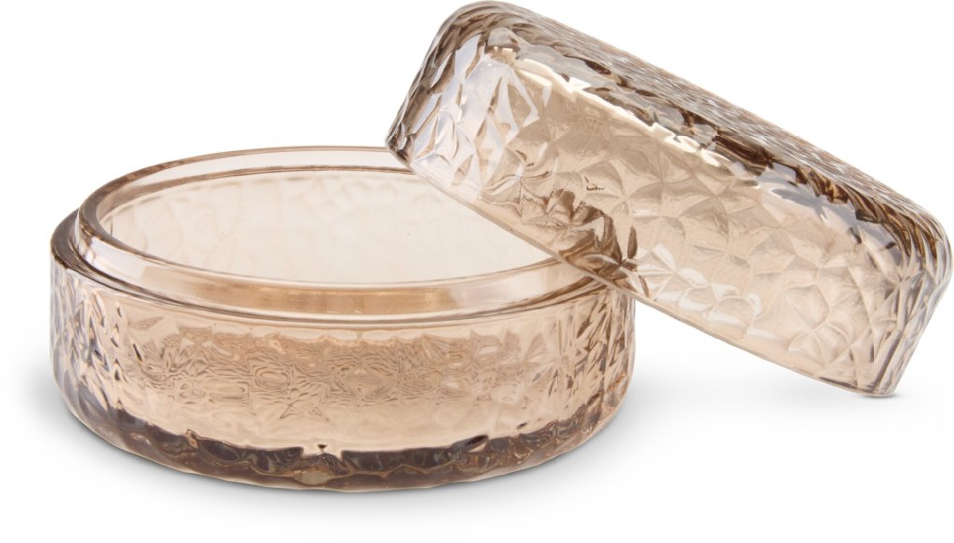 Tarro de almacenaje GENEVAD Ø10xH6 cm vidrio marrón 