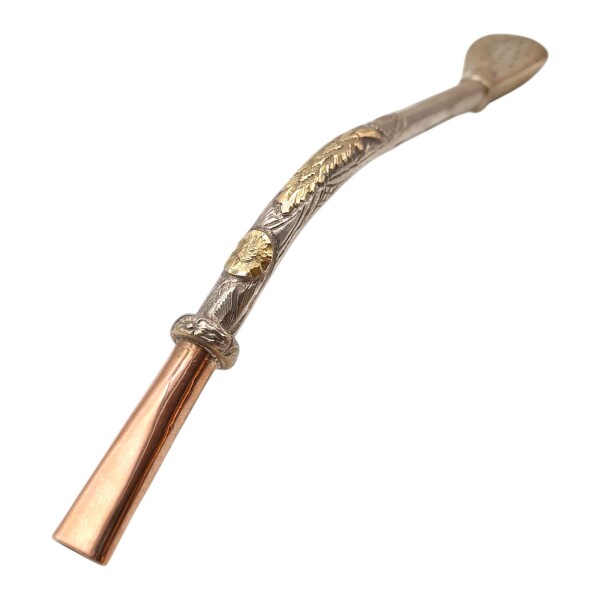 BOMBILLA CRIOLLA PLATA Y ORO 19 bmpo19po