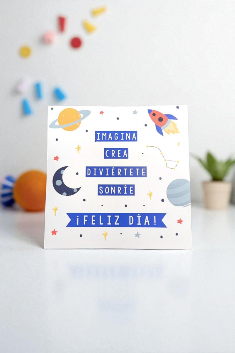 Tarjeta día del niño 10x10 - DISEÑO 5 