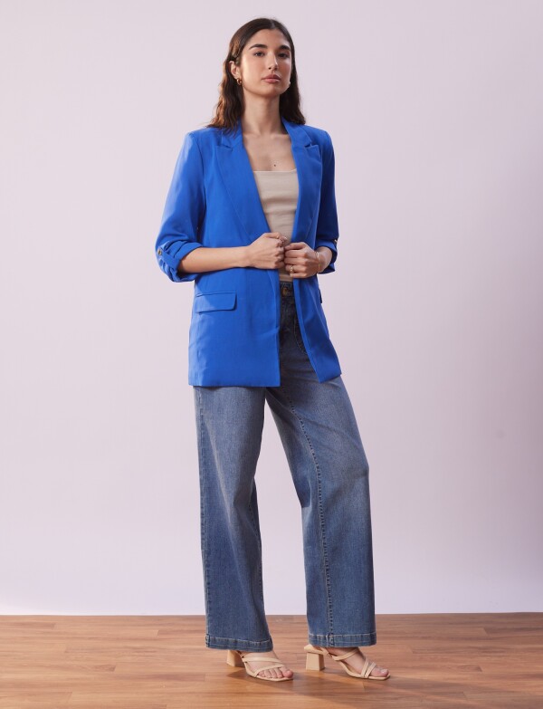 Blazer Manga Botón ROYAL
