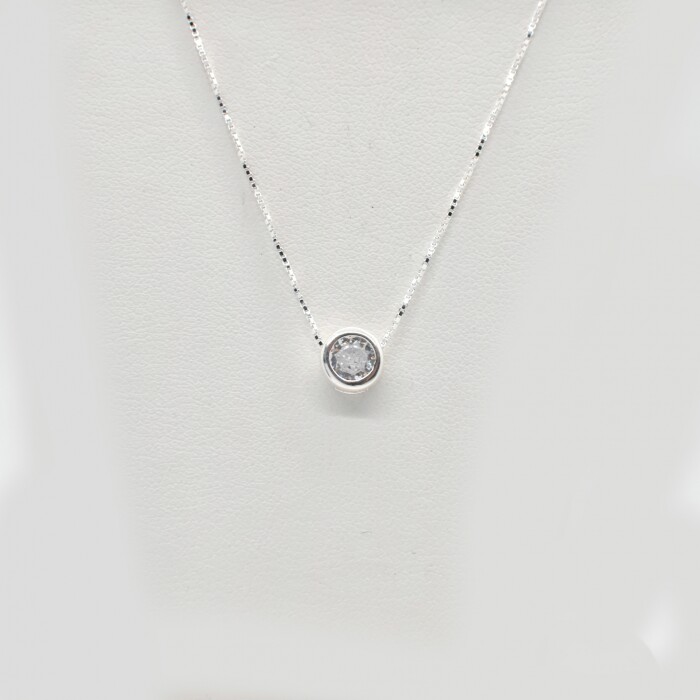 Cadena y Colgante en Plata 925 con Zirconias Cadena y Colgante en Plata 925 con Zirconias