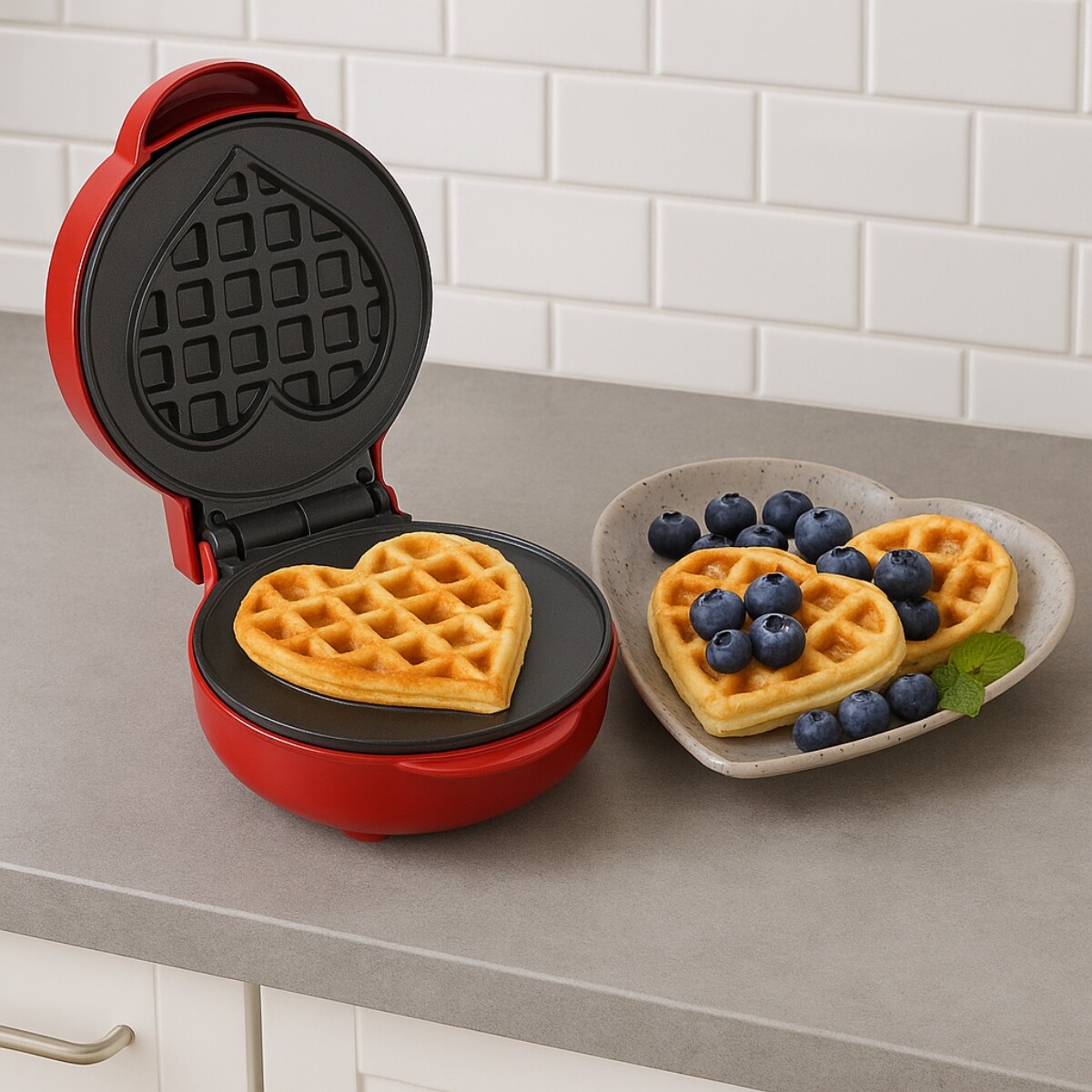 Waflera Corazón Mini Roja ADE 