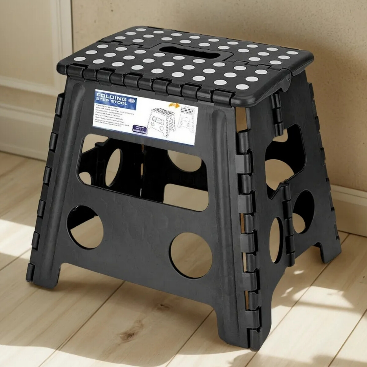 Banqueta plegable 29x22x32 - NEGRO 