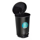 Papelera Basurero Cesto Con Pedal 10lts Plastico Negro