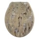 Asiento de inodoro acolchonado Universal Atlas MARMOL BEIGE