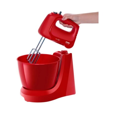 Mini Batidora Arno | 4 velocidades + Pulsar | Con 2 bowls de 4 Lts. | Color roja. Mini Batidora Arno | 4 velocidades + Pulsar | Con 2 bowls de 4 Lts. | Color roja.