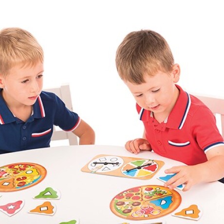 Juego combinación de colores y formas Pizza Juego combinación de colores y formas Pizza