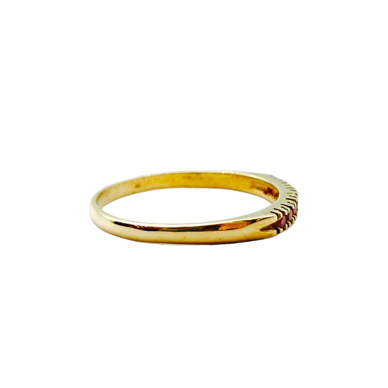 Anillo Vera-Oro Bajo-Piedra Rubi-AN8139 conpiedra