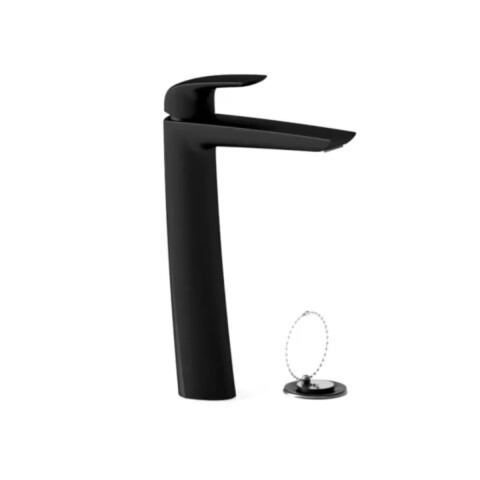 Grifería de lavatorio Monocomando alto de mesada Epuyen negro mate Grifería De Lavatorio Monocomando Alto De Mesada Epuyen Negro Mate