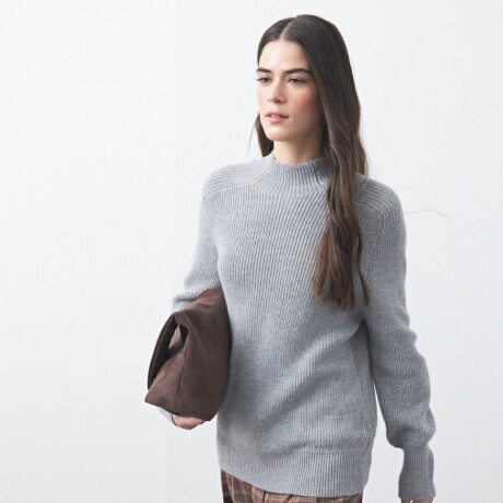 POLERA DALMA Gris Melange