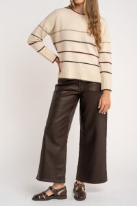 Sweater Rayado Bordeaux