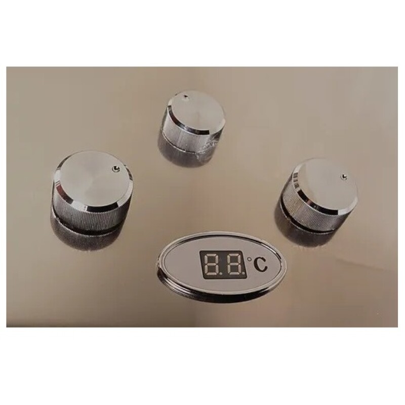 Calefón a gas GN Uruenergy TN008 plateado 8l/min con pantalla y encendido automático Calefón A Gas Gn Uruenergy Tn008 Plateado 8l/min Con Pantalla Y Encendido Automático